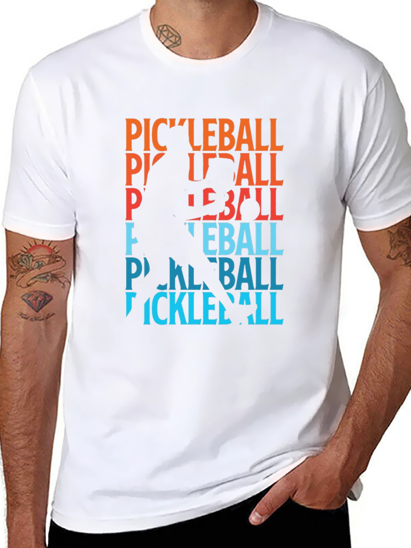 Pickleball Player Graphic T-Shirt - Cool Sports Tee