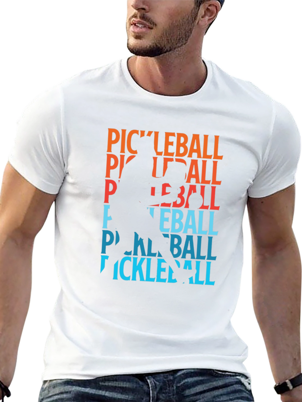 Pickleball Player Graphic T-Shirt - Cool Sports Tee