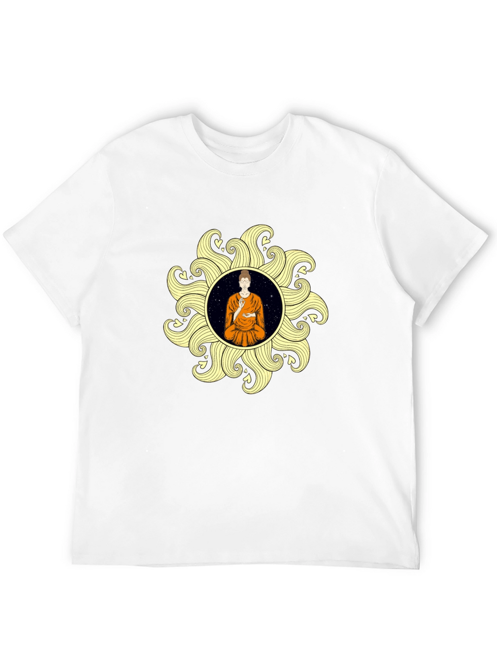 Buddha Sun Graphic Tee - Stylish & Unique Design
