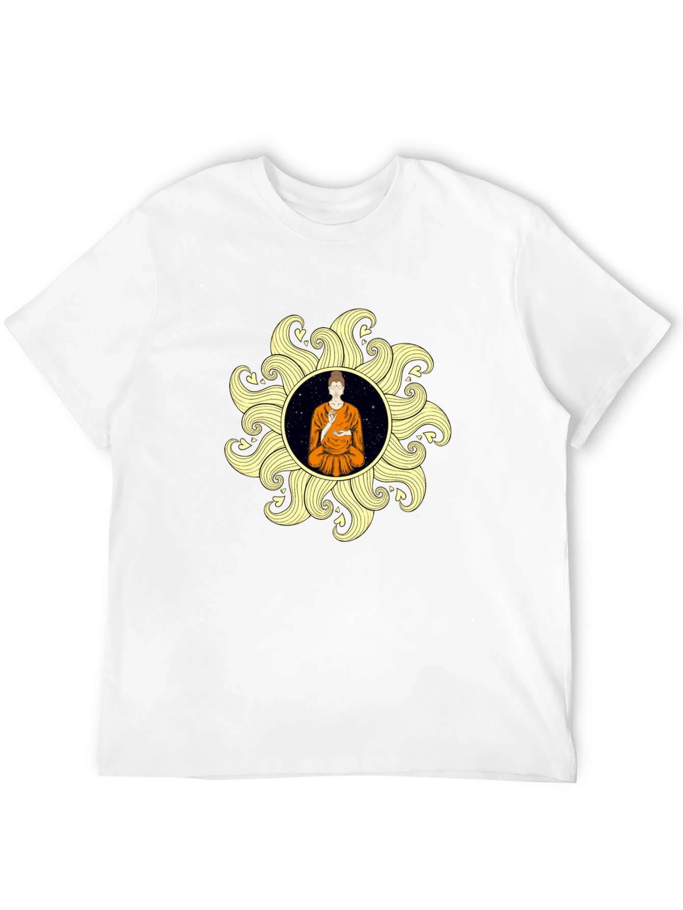 Buddha Sun Graphic Tee - Stylish & Unique Design