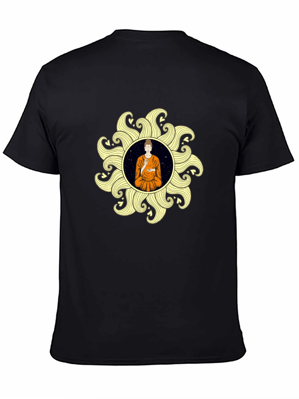 Buddha Sun Graphic Tee - Stylish & Unique Design