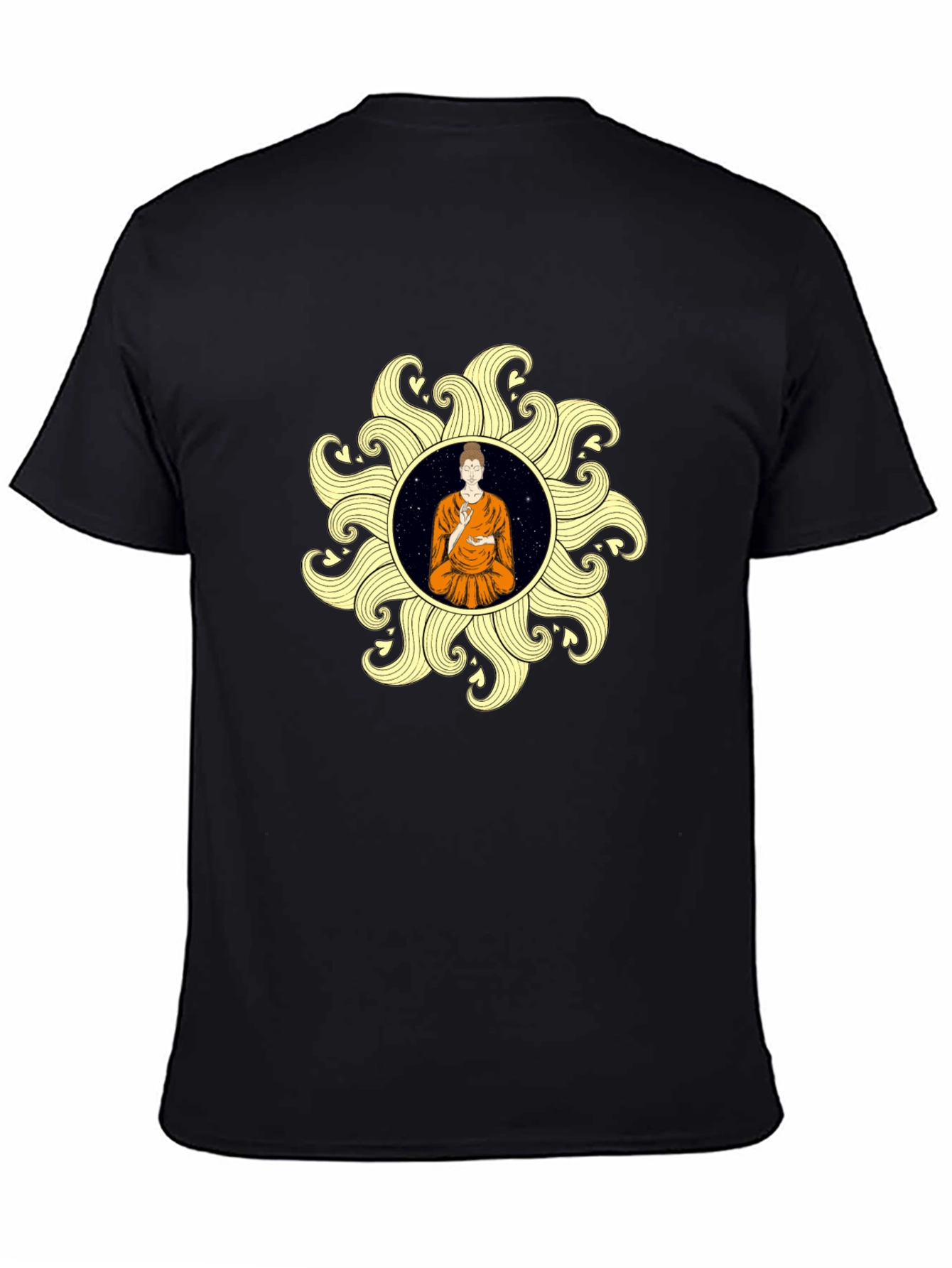 Buddha Sun Graphic Tee - Stylish & Unique Design