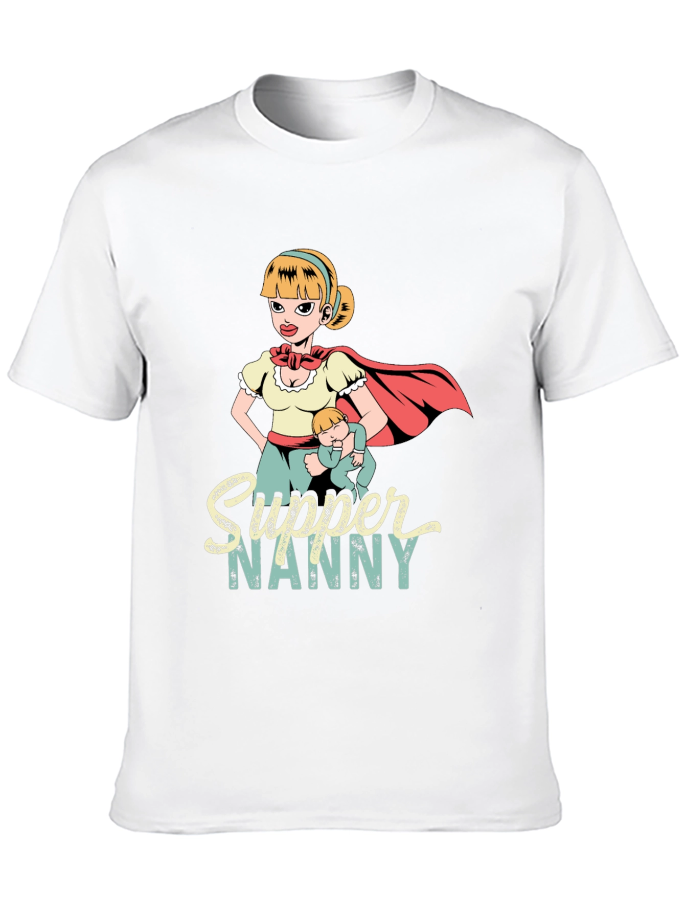 Supper Nanny Graphic T-Shirt - Heroic Babysitter Tee