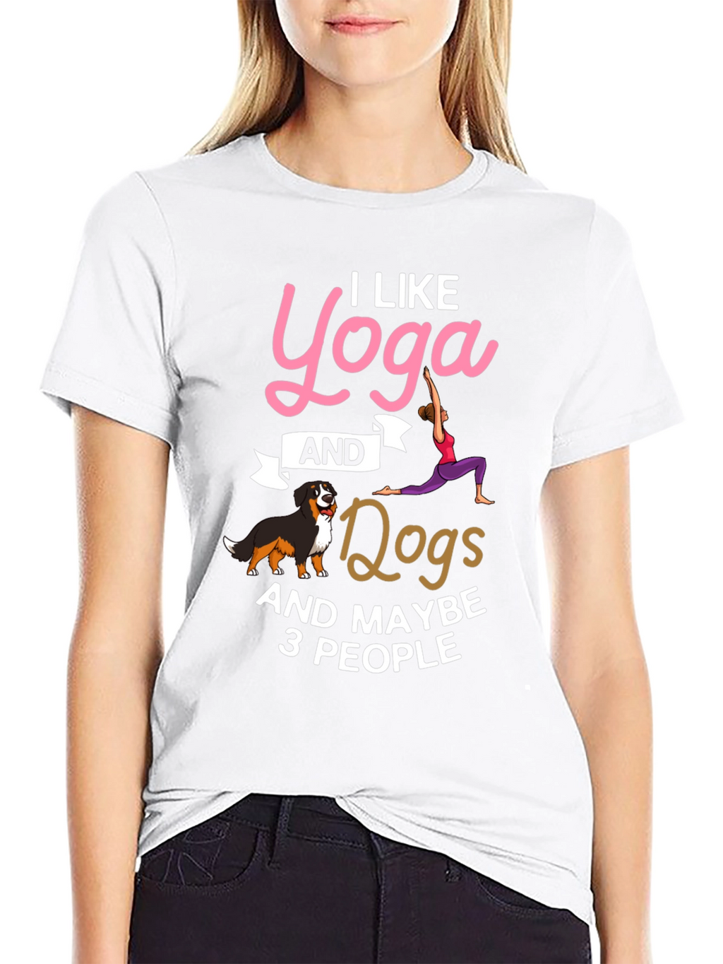 Yoga Dogs & Maybe 3 People Graphic Tee