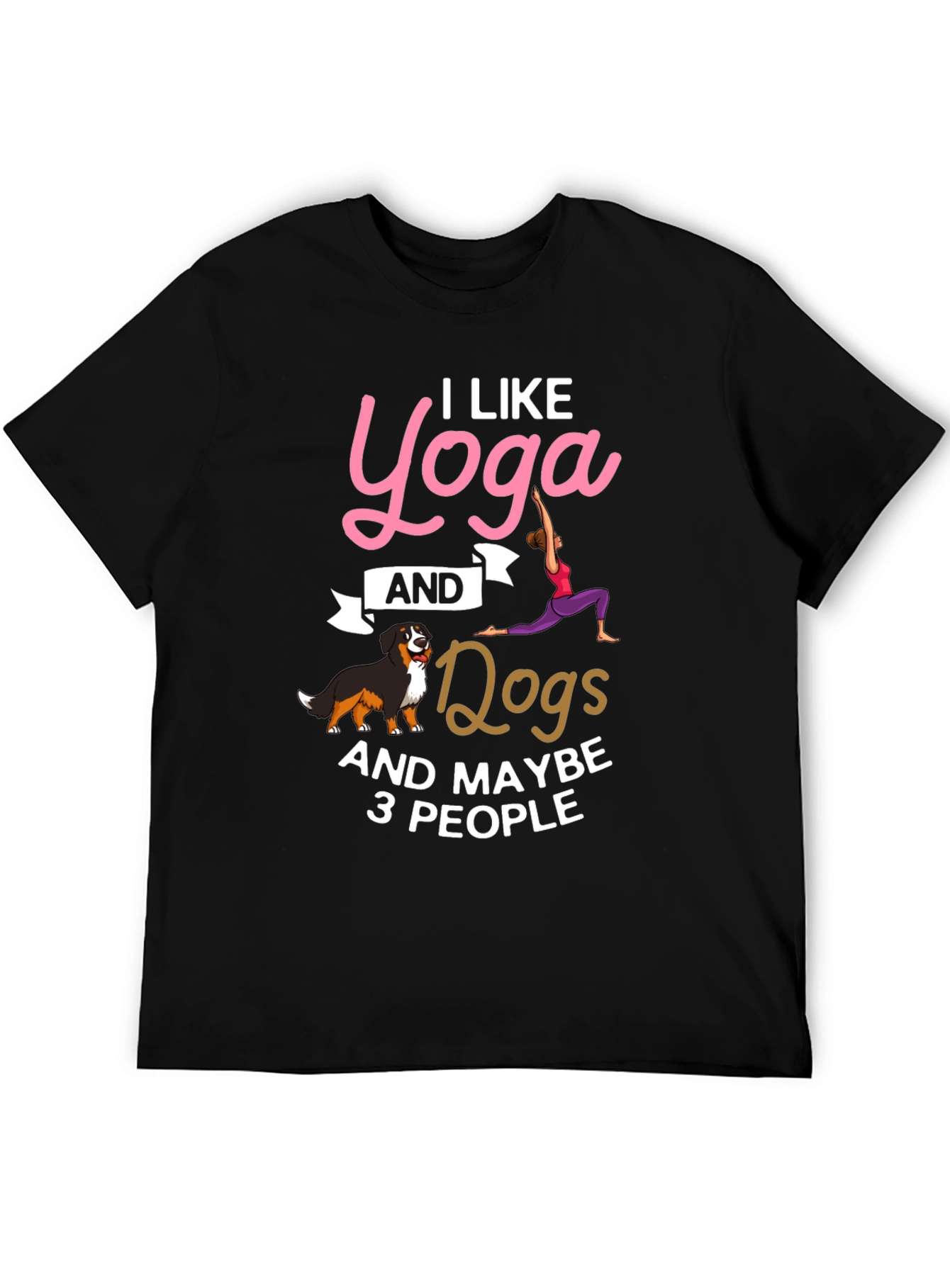 Yoga Dogs & Maybe 3 People Graphic Tee