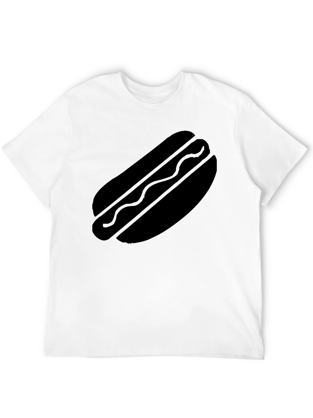 Hot Dog Graphic T-Shirt - Black