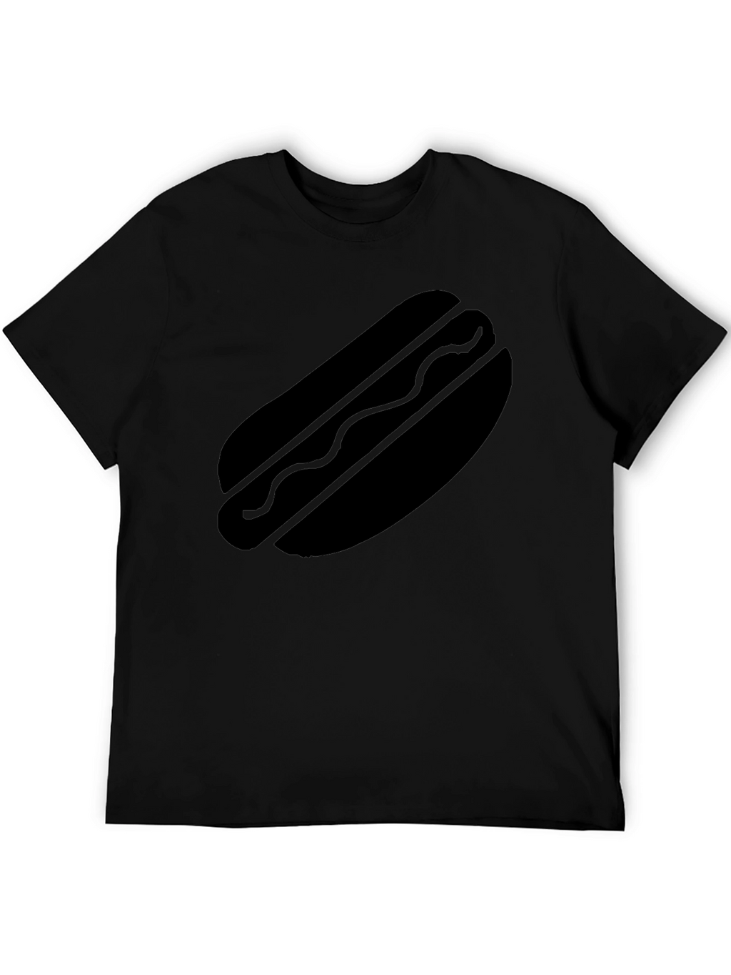 Hot Dog Graphic T-Shirt - Black