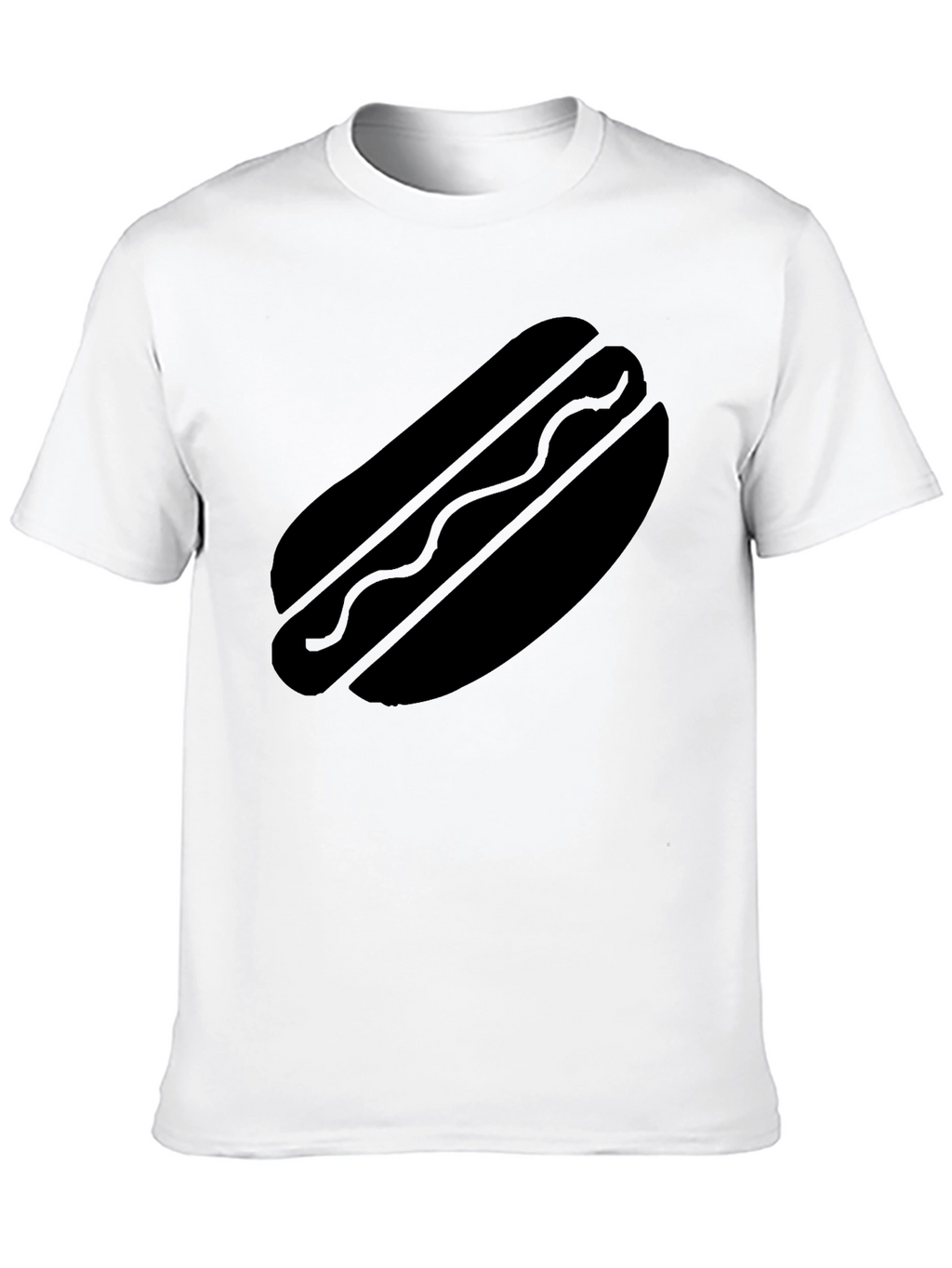 Hot Dog Graphic T-Shirt - Black
