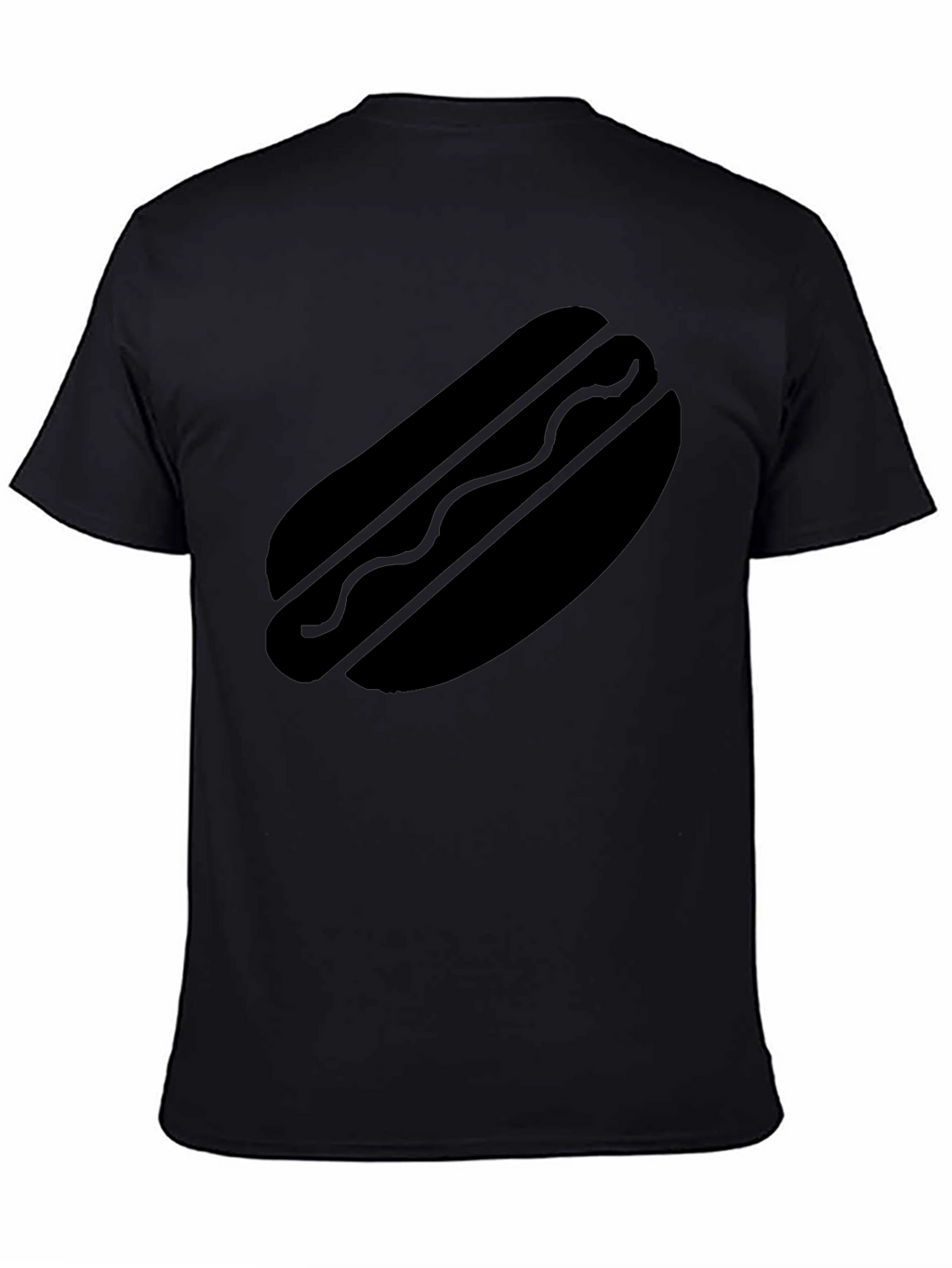 Hot Dog Graphic T-Shirt - Black