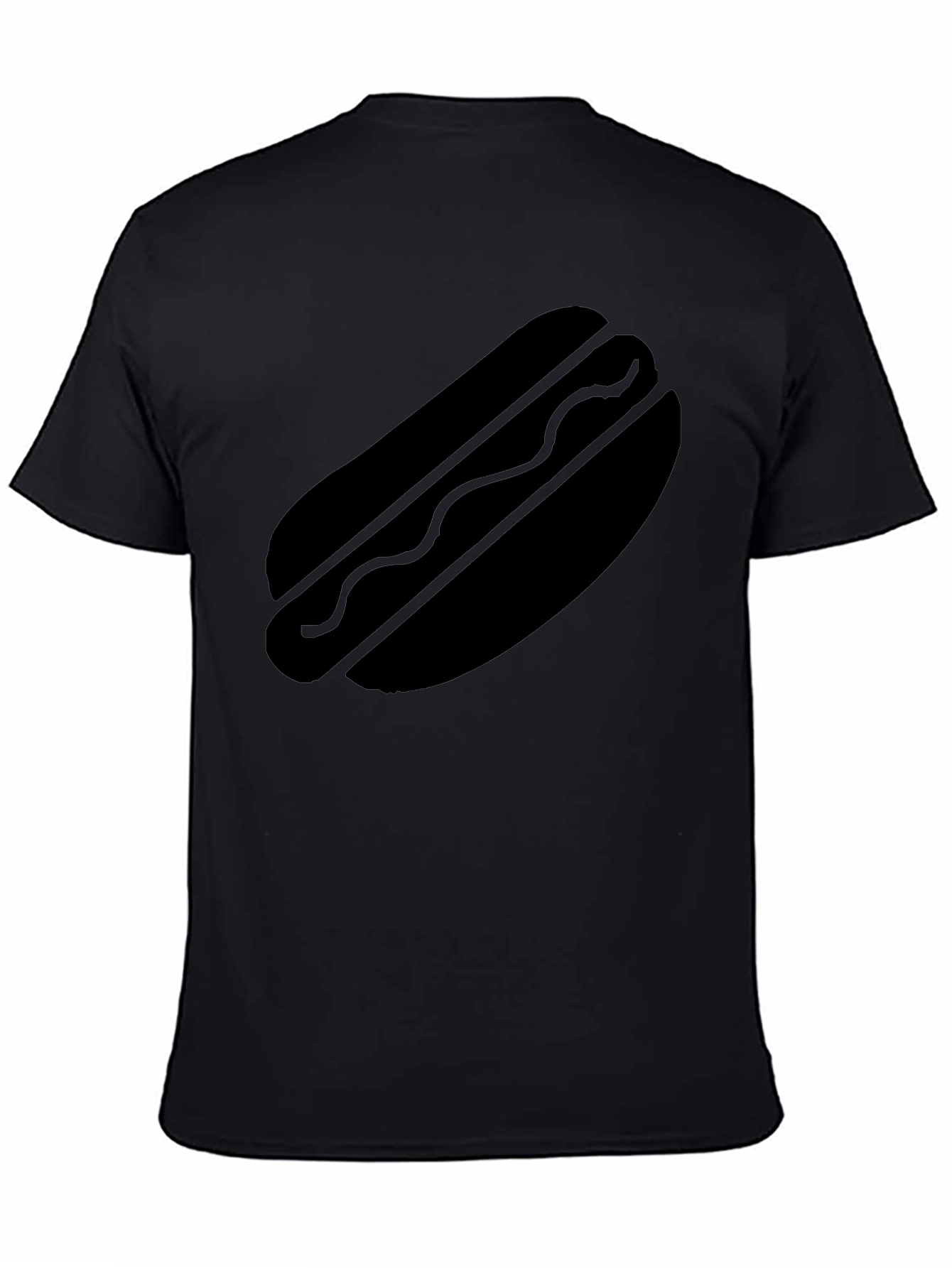 Hot Dog Graphic T-Shirt - Black