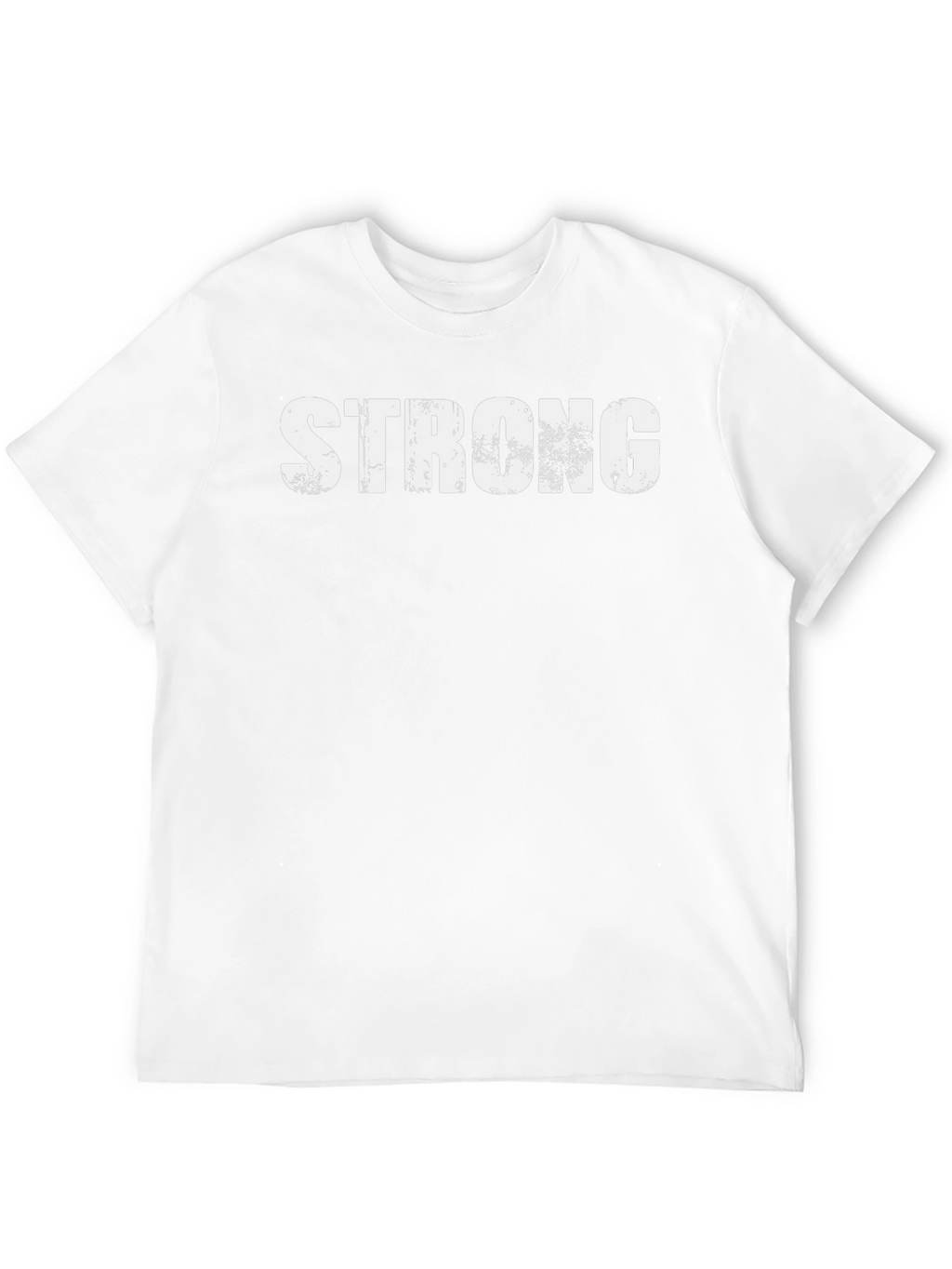Mens Strong Graphic Print Black T-Shirt