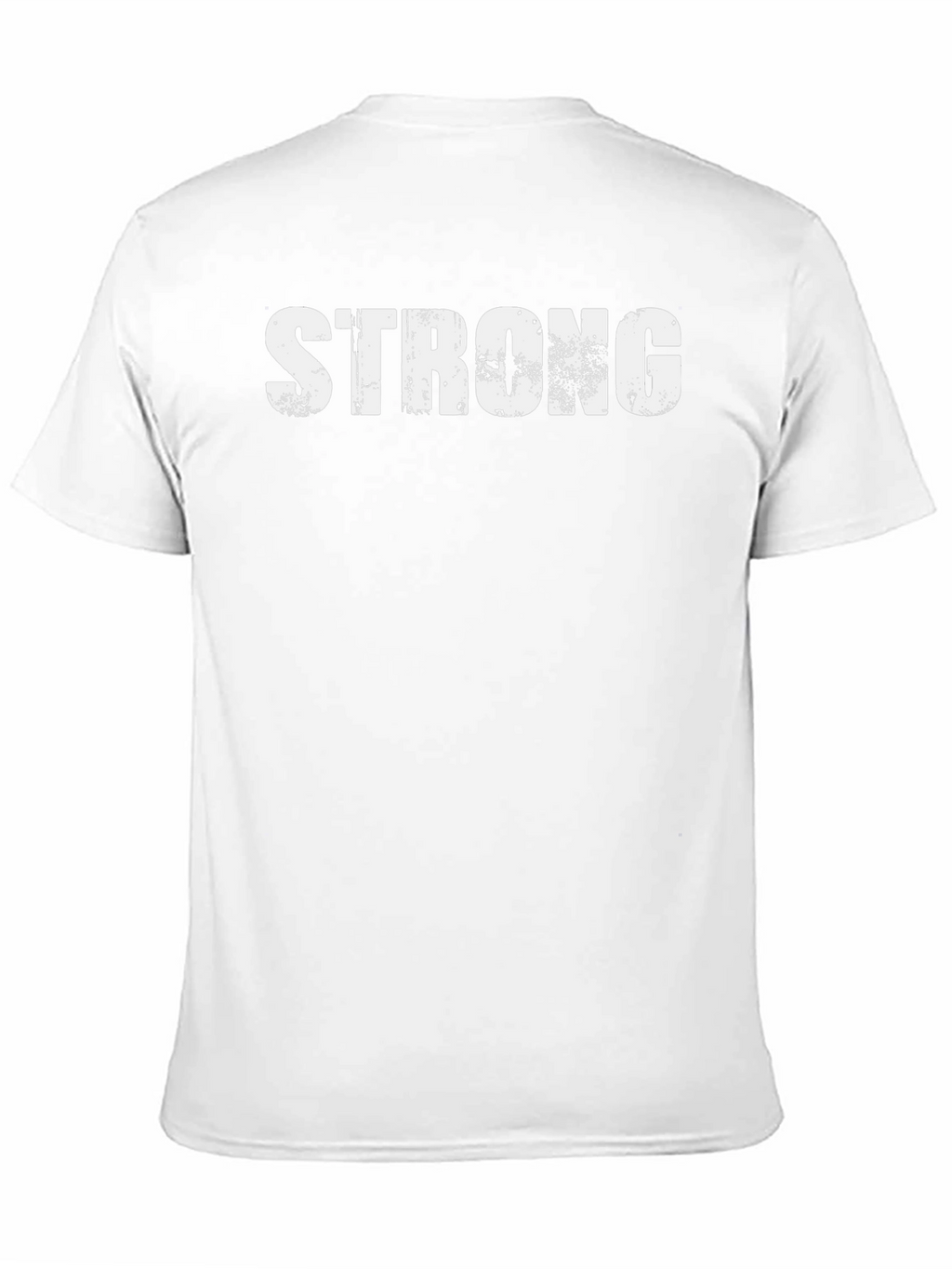Mens Strong Graphic Print Black T-Shirt