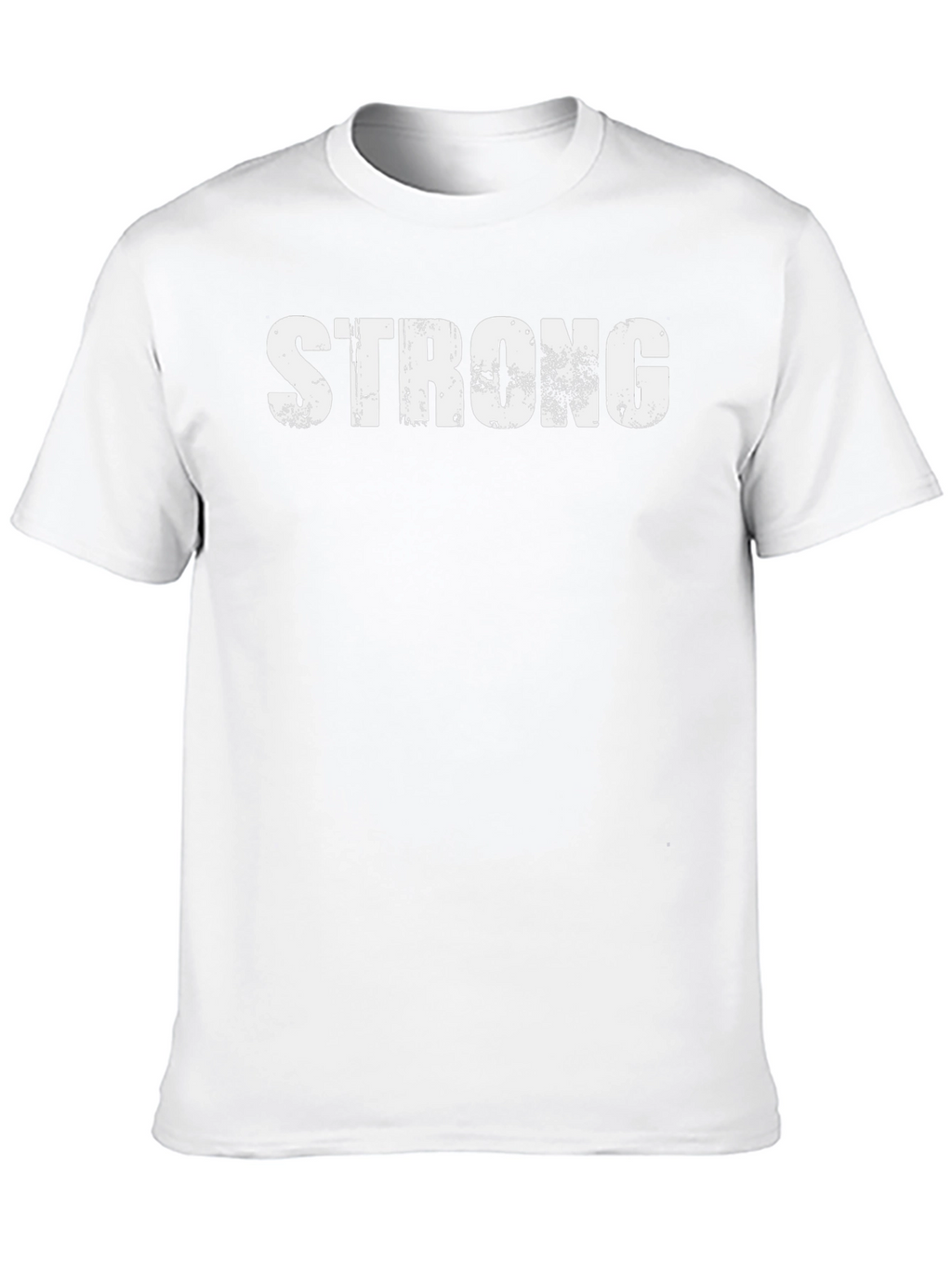 Mens Strong Graphic Print Black T-Shirt