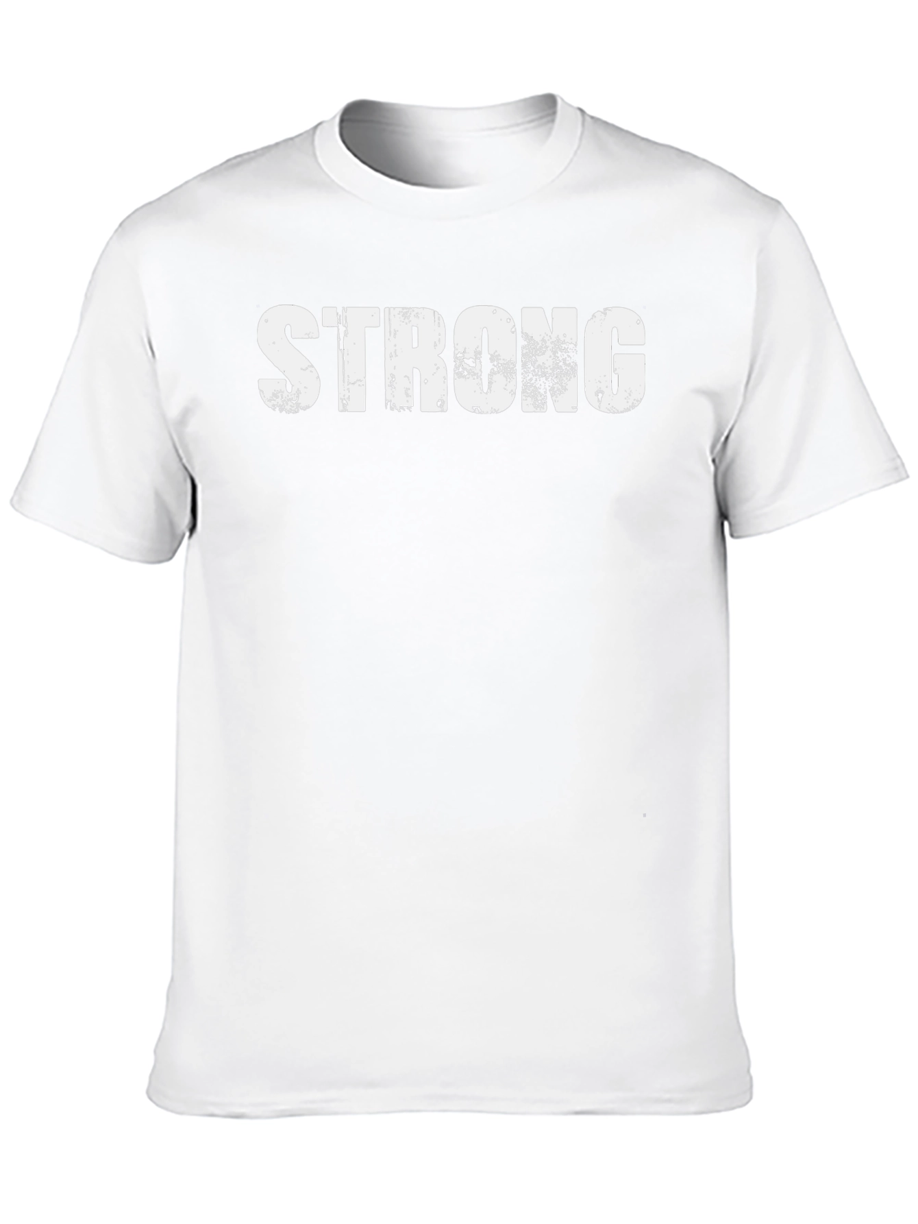 Mens Strong Graphic Print Black T-Shirt