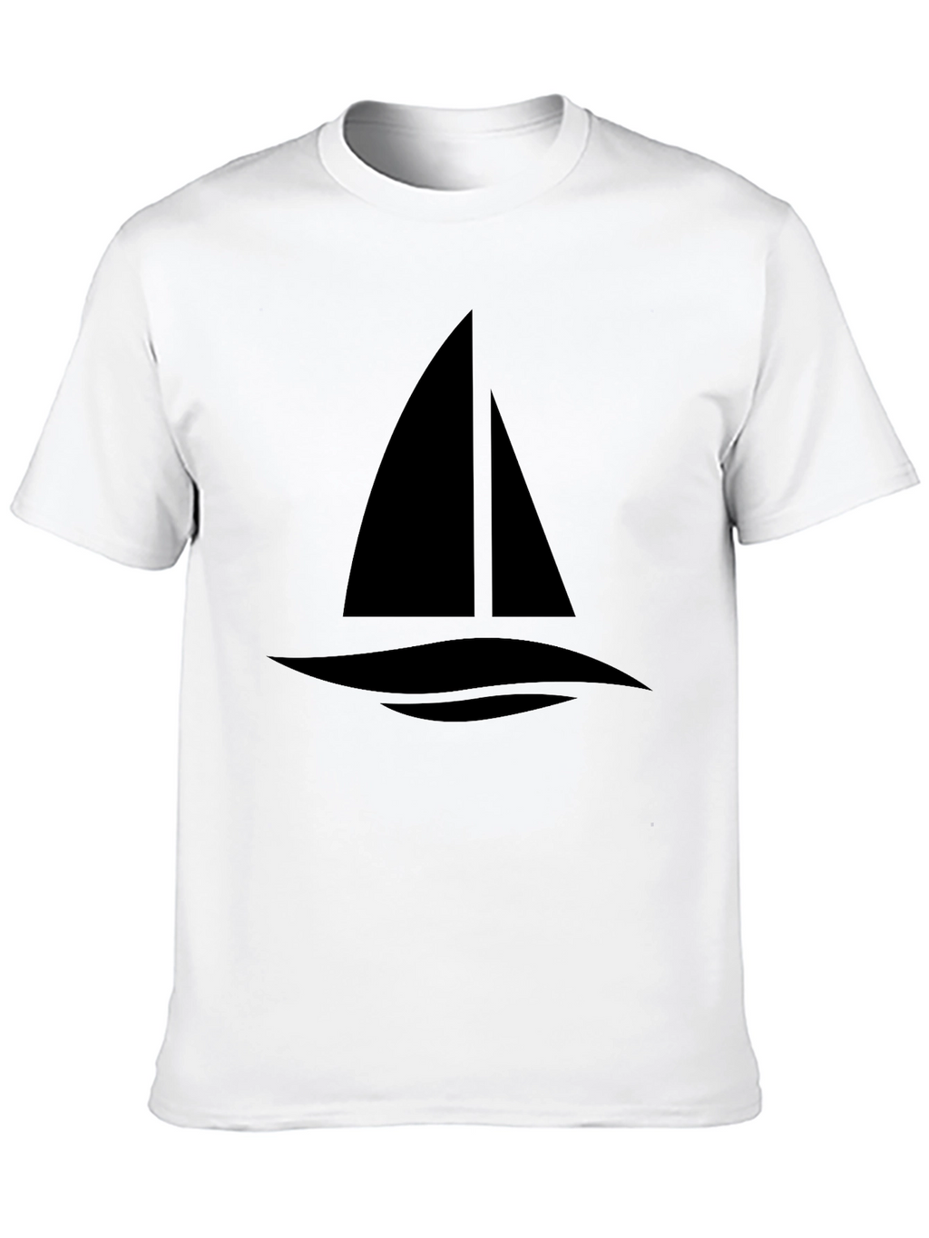 Sailing Graphic Tee - Classic Black Cotton T-Shirt