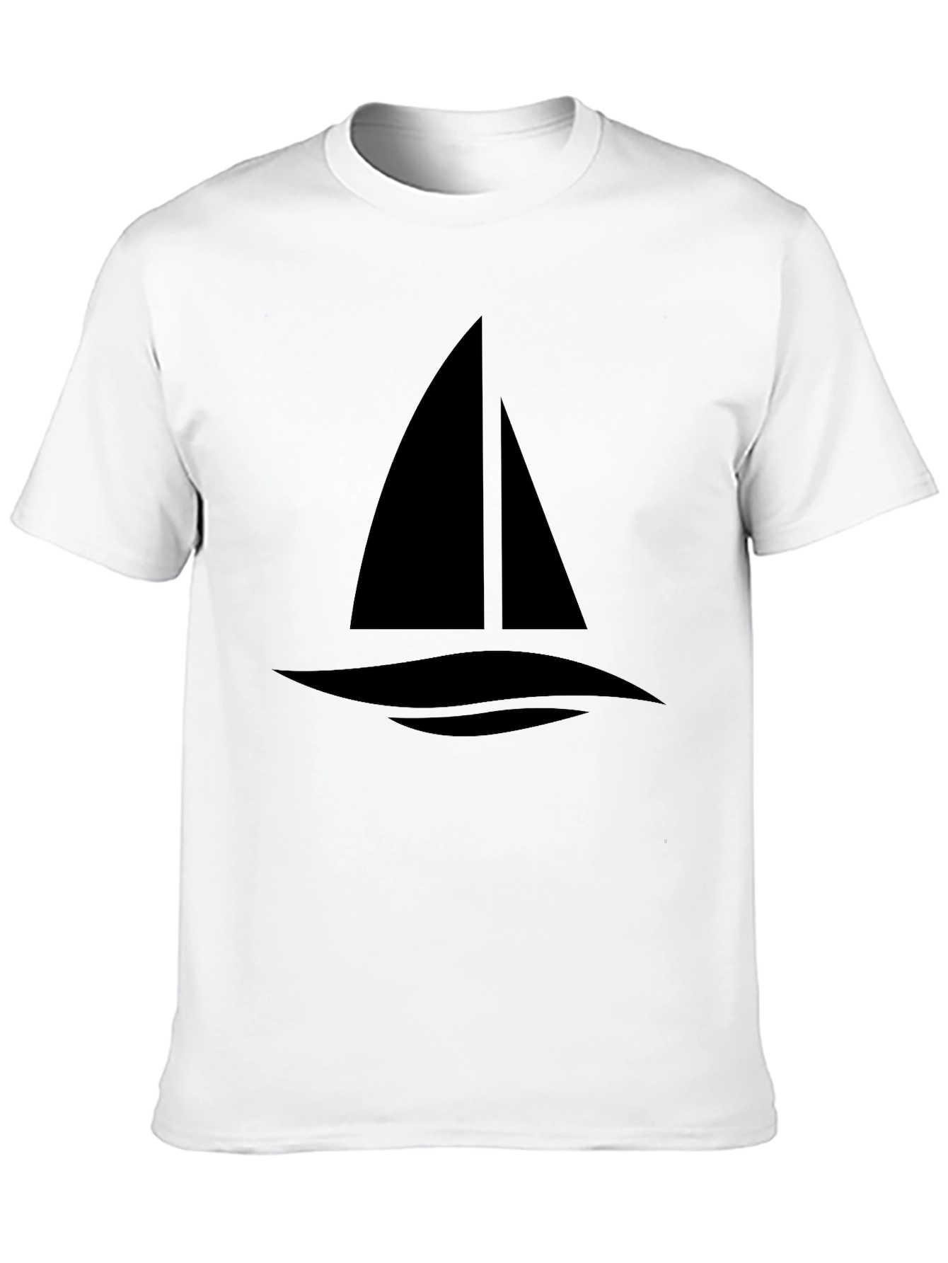 Sailing Graphic Tee - Classic Black Cotton T-Shirt