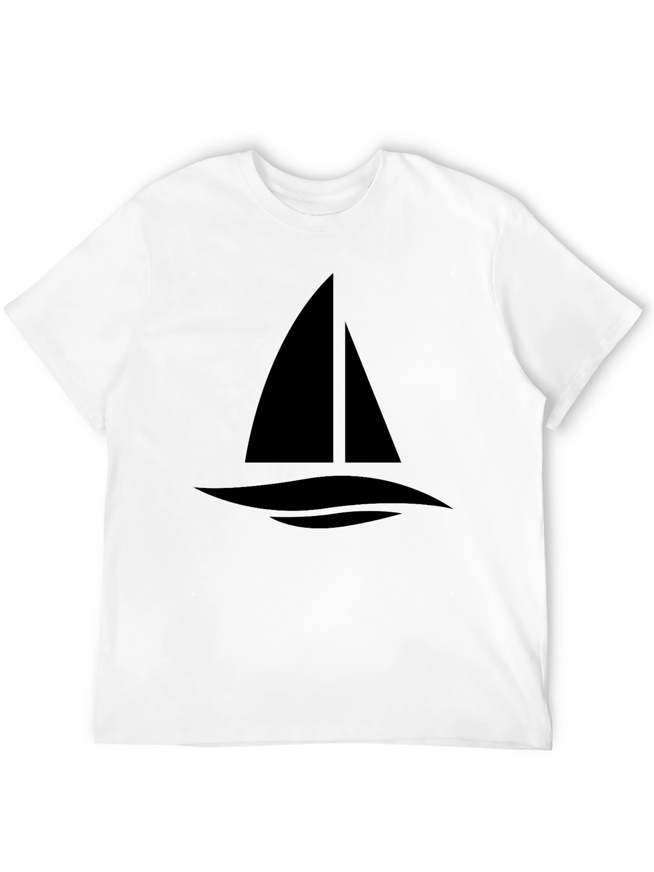 Sailing Graphic Tee - Classic Black Cotton T-Shirt