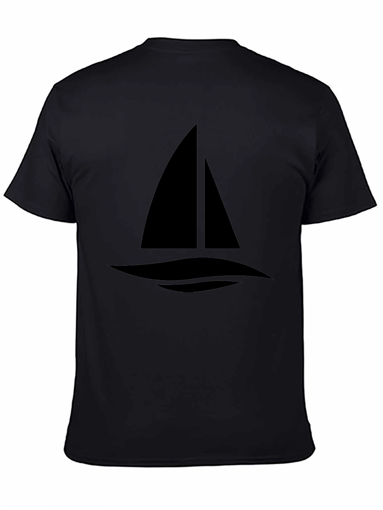 Sailing Graphic Tee - Classic Black Cotton T-Shirt