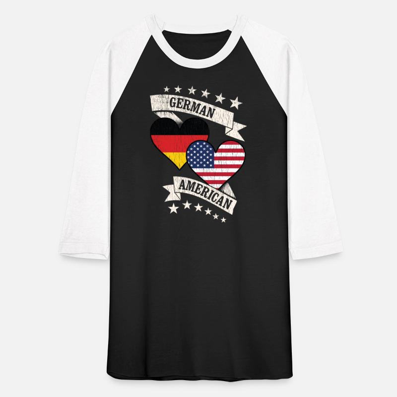 German American Heart Flags Germany America
