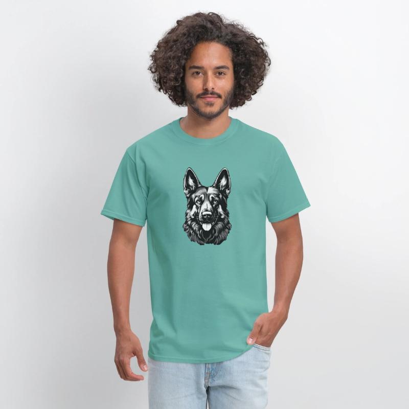 German Shepherd guard dog dad pet beautiful puppy