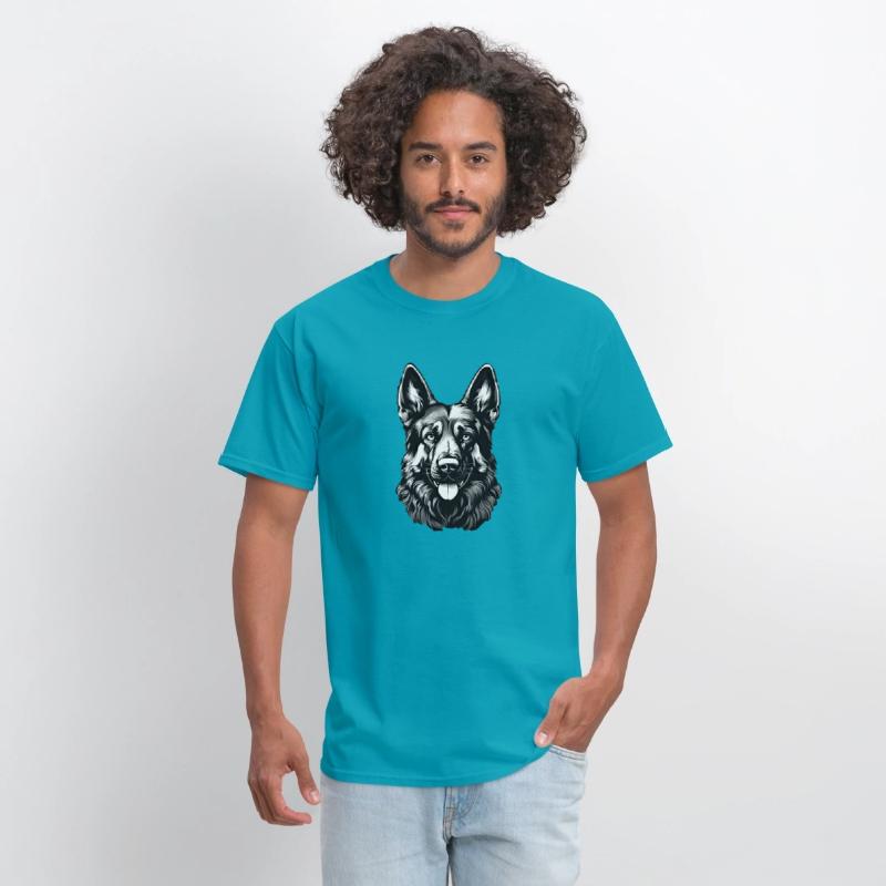 German Shepherd guard dog dad pet beautiful puppy