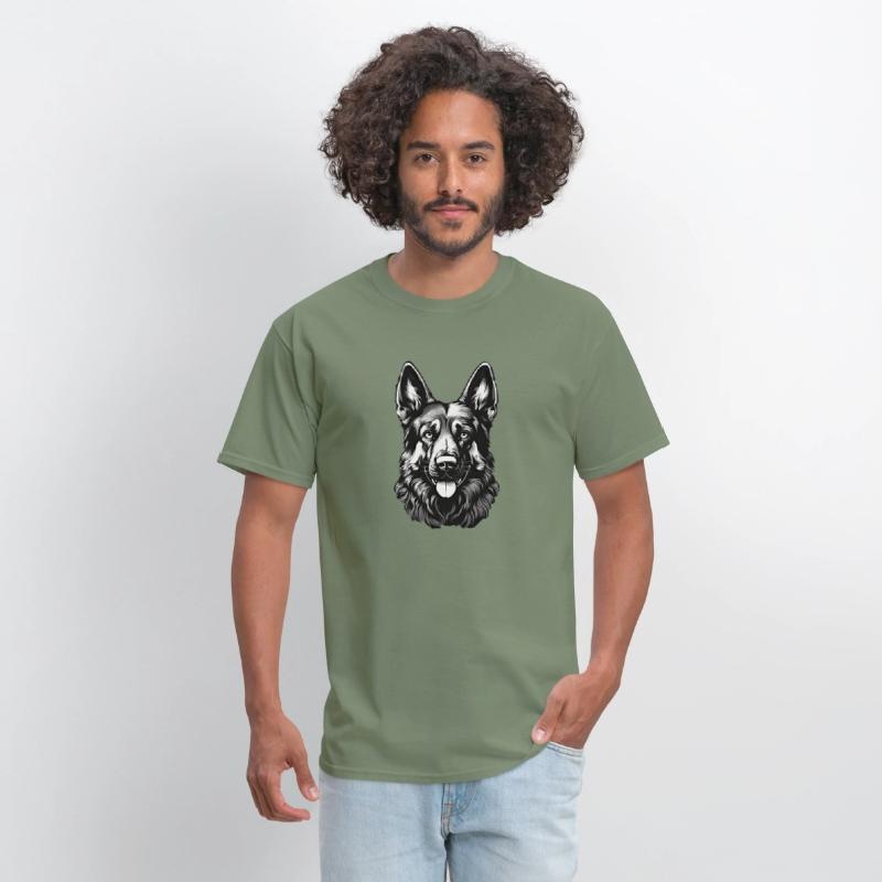 German Shepherd guard dog dad pet beautiful puppy