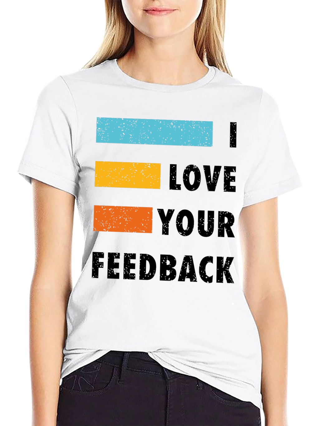 I Love Your Feedback Graphic Tee Shirt - Black