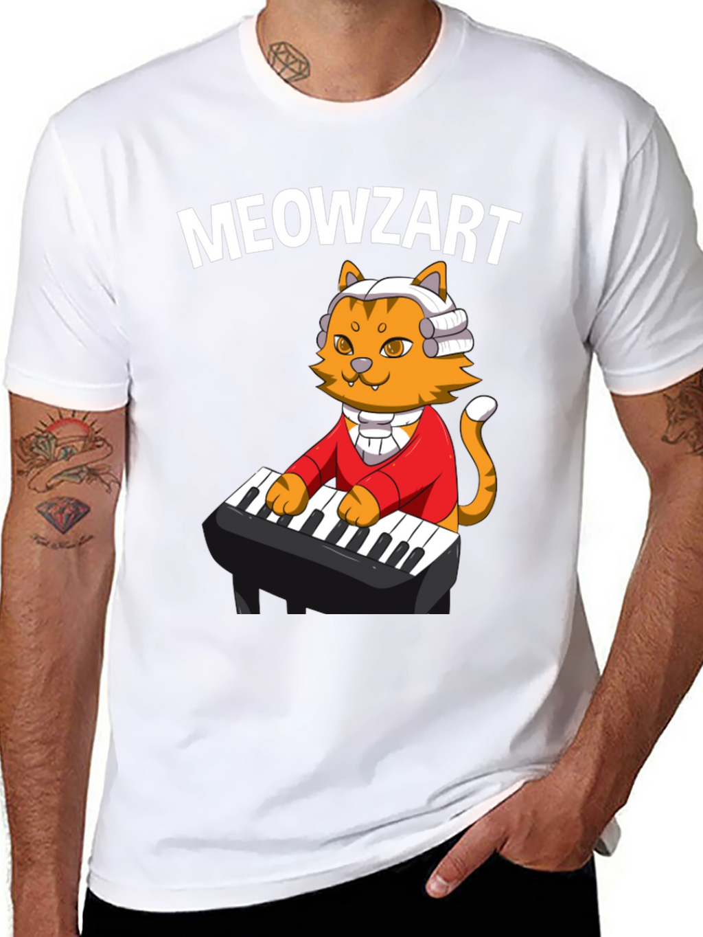 Meowzart T-Shirt - Cat Lover Musician Tee