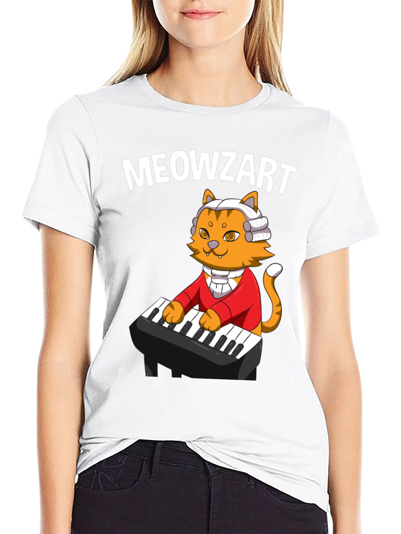 Meowzart T-Shirt - Cat Lover Musician Tee
