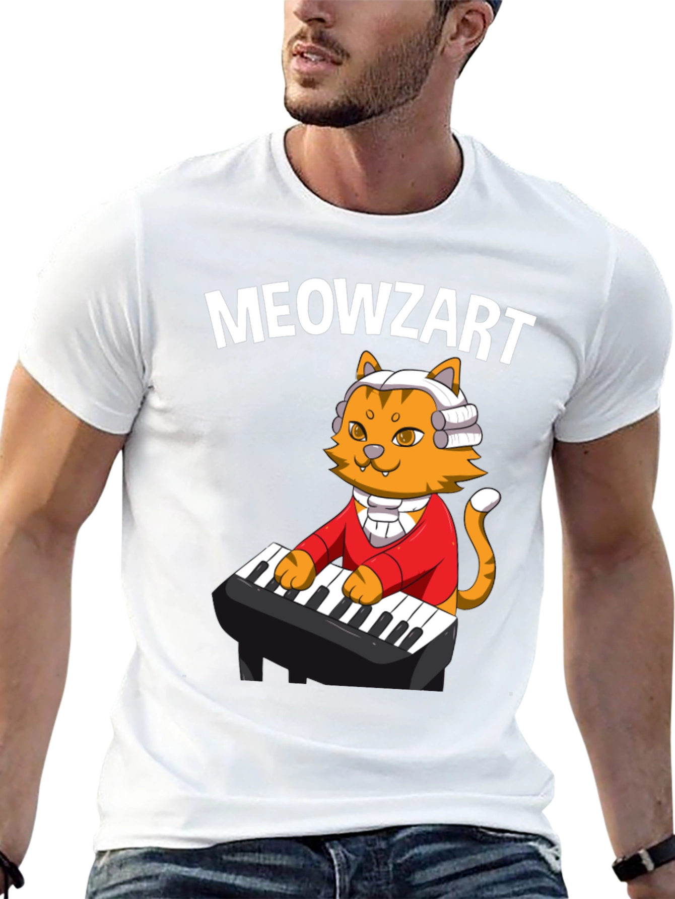 Meowzart T-Shirt - Cat Lover Musician Tee