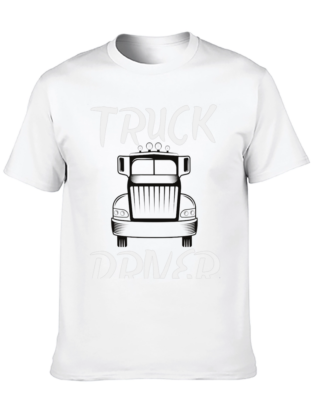 Truck Driver Graphic Tee - Classic Black Cotton T-Shirt