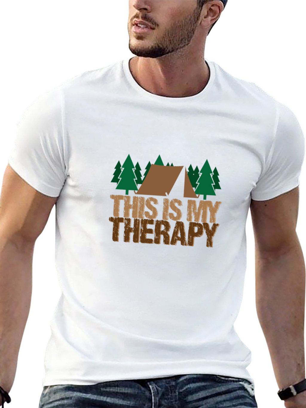 Camping Therapy T-Shirt - Outdoor Adventure Tee