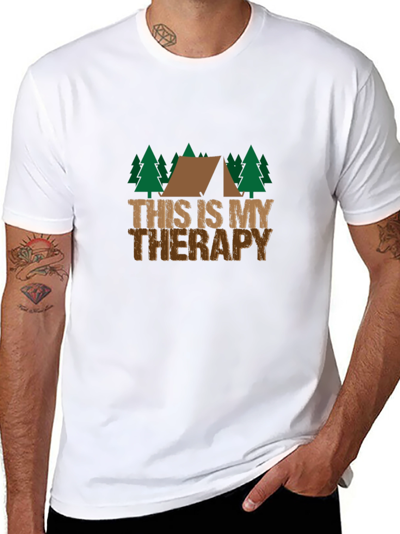 Camping Therapy T-Shirt - Outdoor Adventure Tee