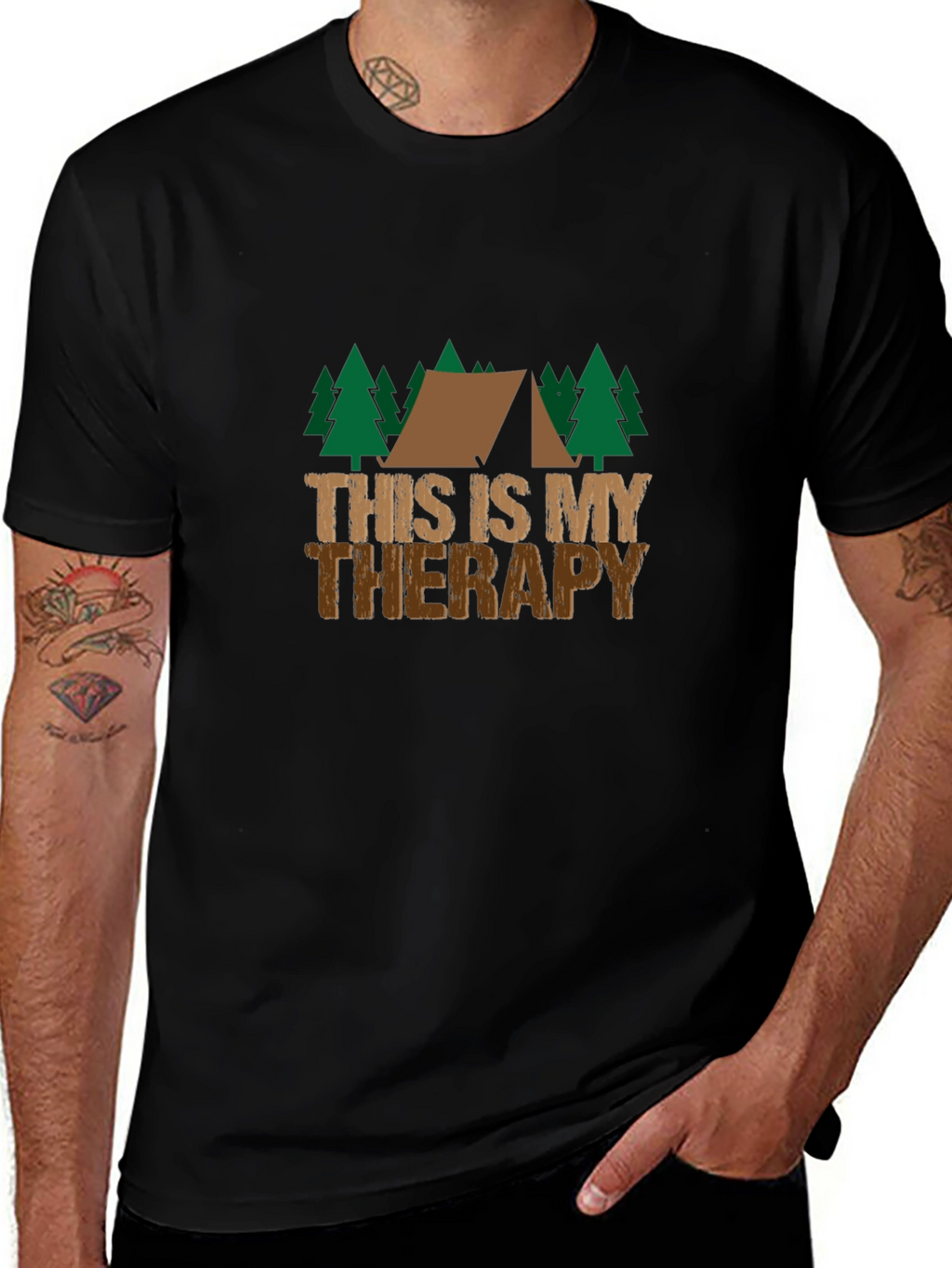 Camping Therapy T-Shirt - Outdoor Adventure Tee
