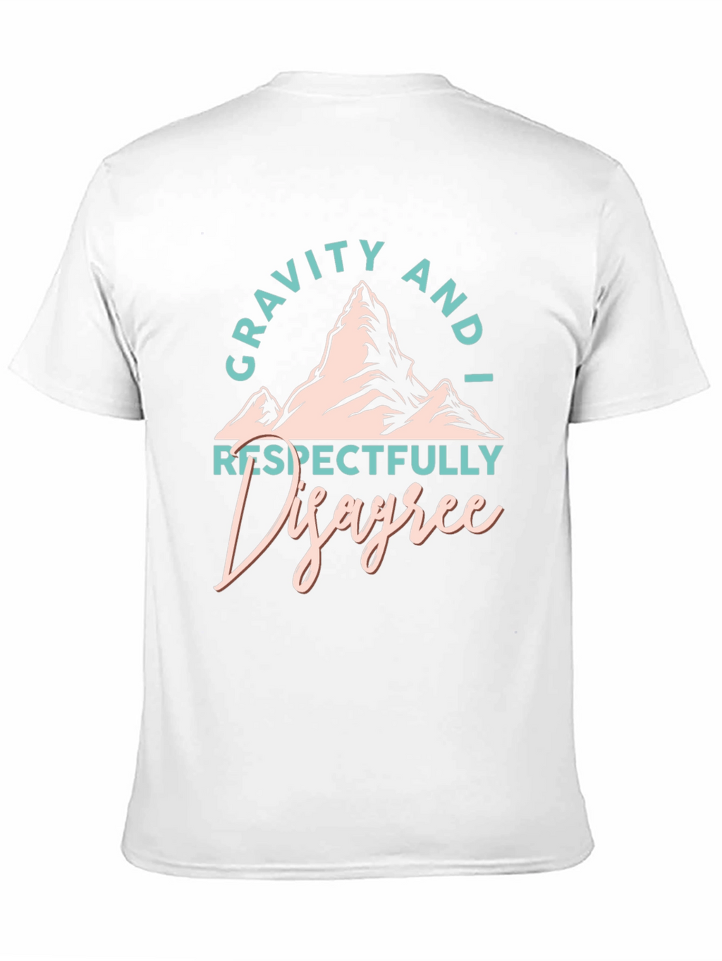 Gravity I Disagree Black Graphic T-Shirt