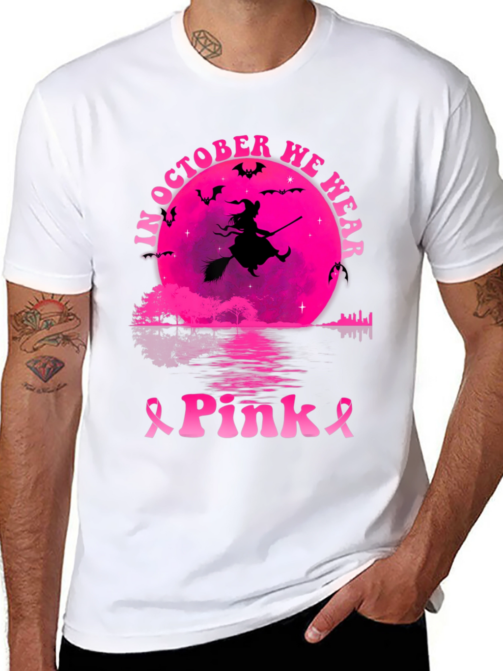 October Pink Witch T-Shirt