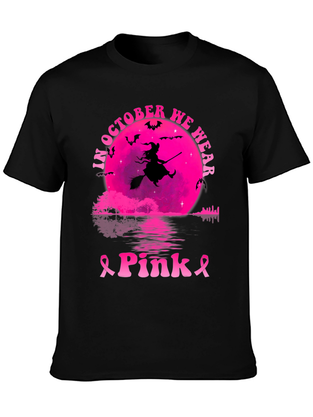 October Pink Witch T-Shirt