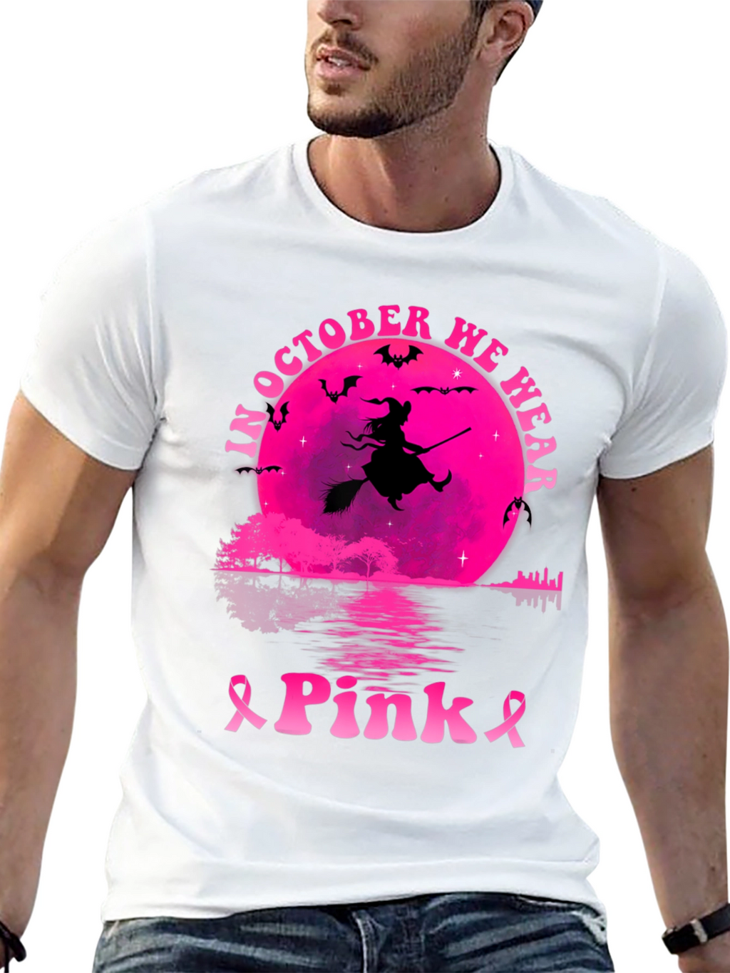 October Pink Witch T-Shirt