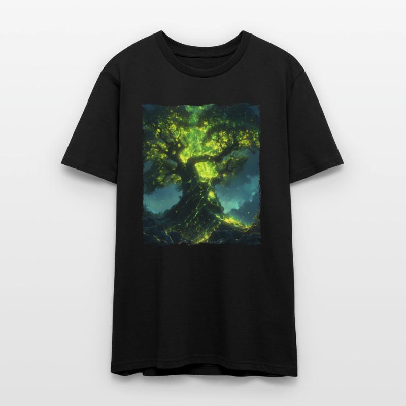Glowing World Tree with Nature Magic and Energy