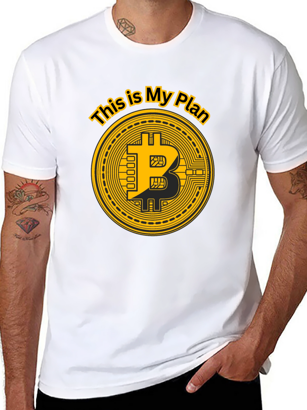 Bitcoin Plan Graphic T-Shirt