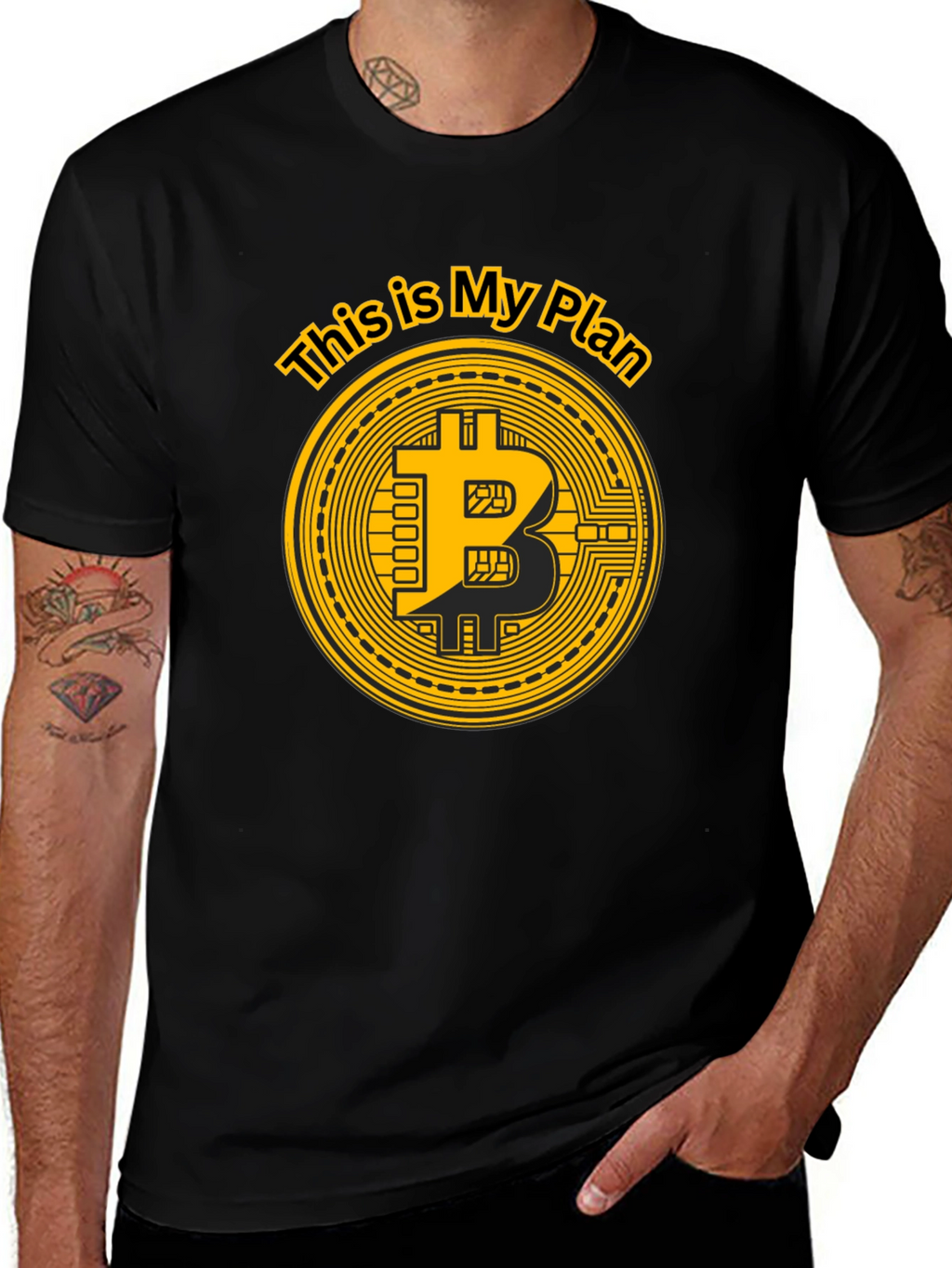 Bitcoin Plan Graphic T-Shirt