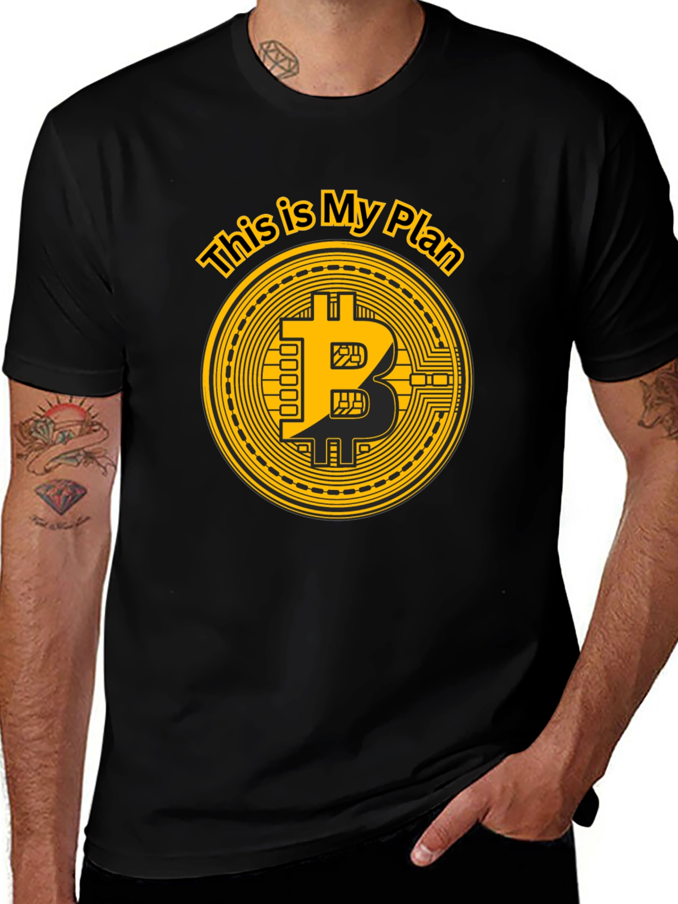 Bitcoin Plan Graphic T-Shirt