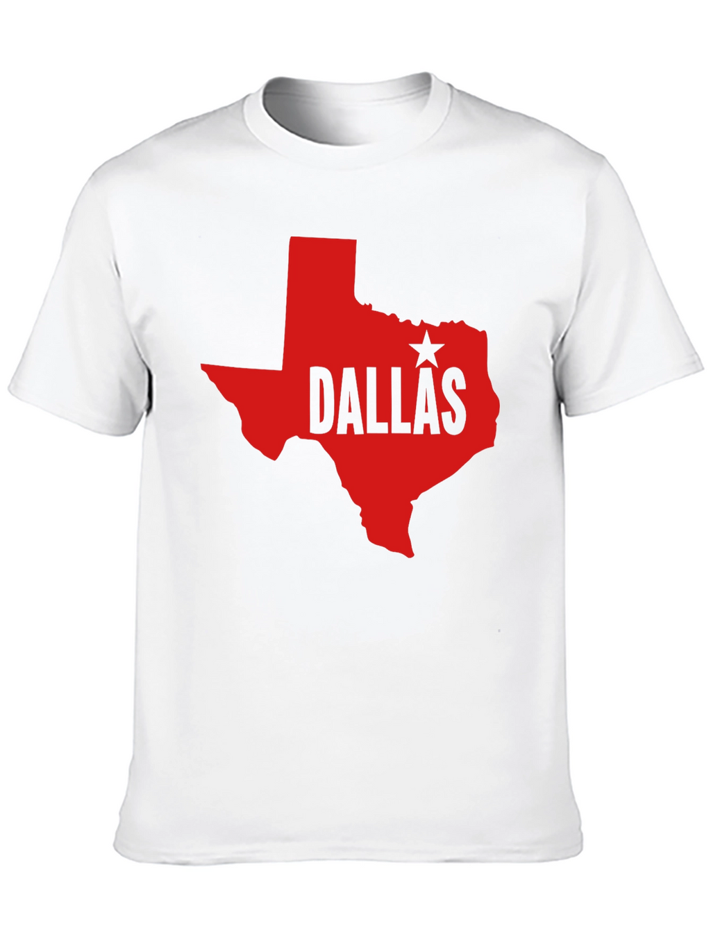 Dallas Texas State Outline T-Shirt