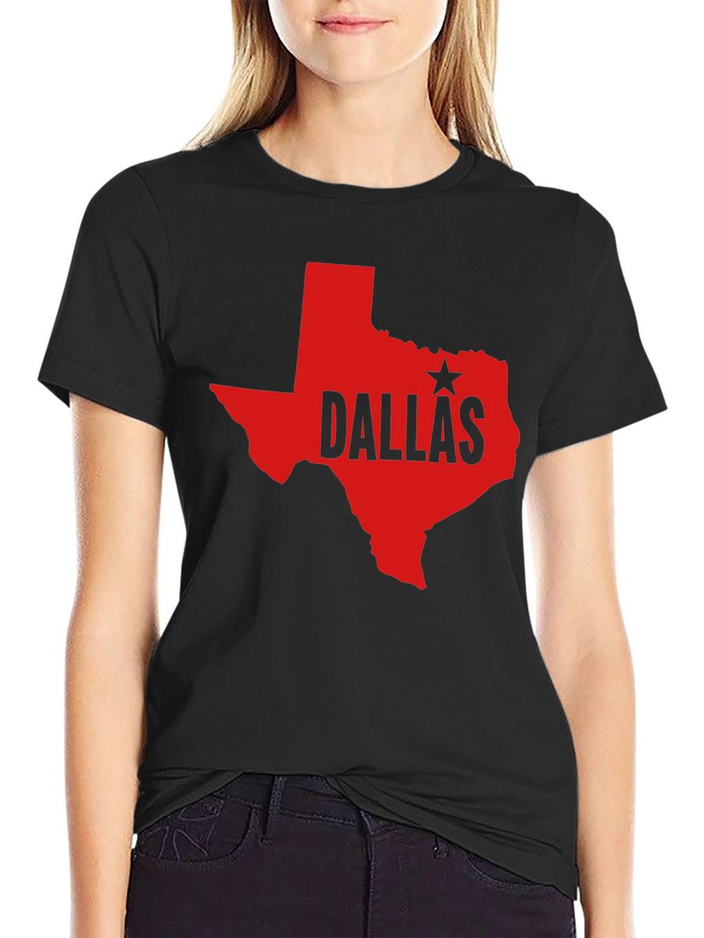 Dallas Texas State Outline T-Shirt