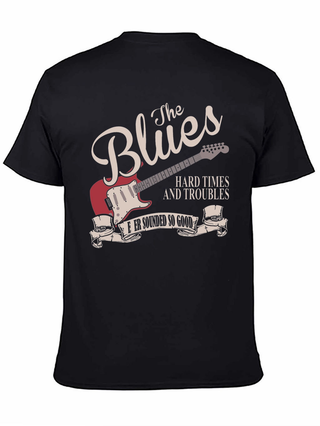 The Blues Music Guitar Graphic T-Shirt