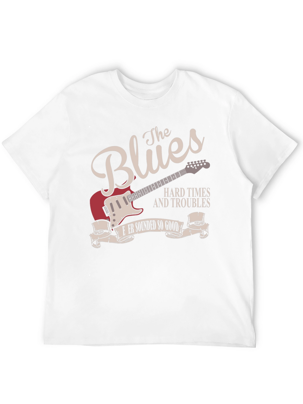 The Blues Music Guitar Graphic T-Shirt