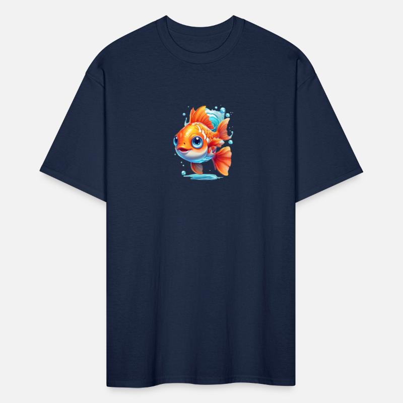 goldfish swimming in the air