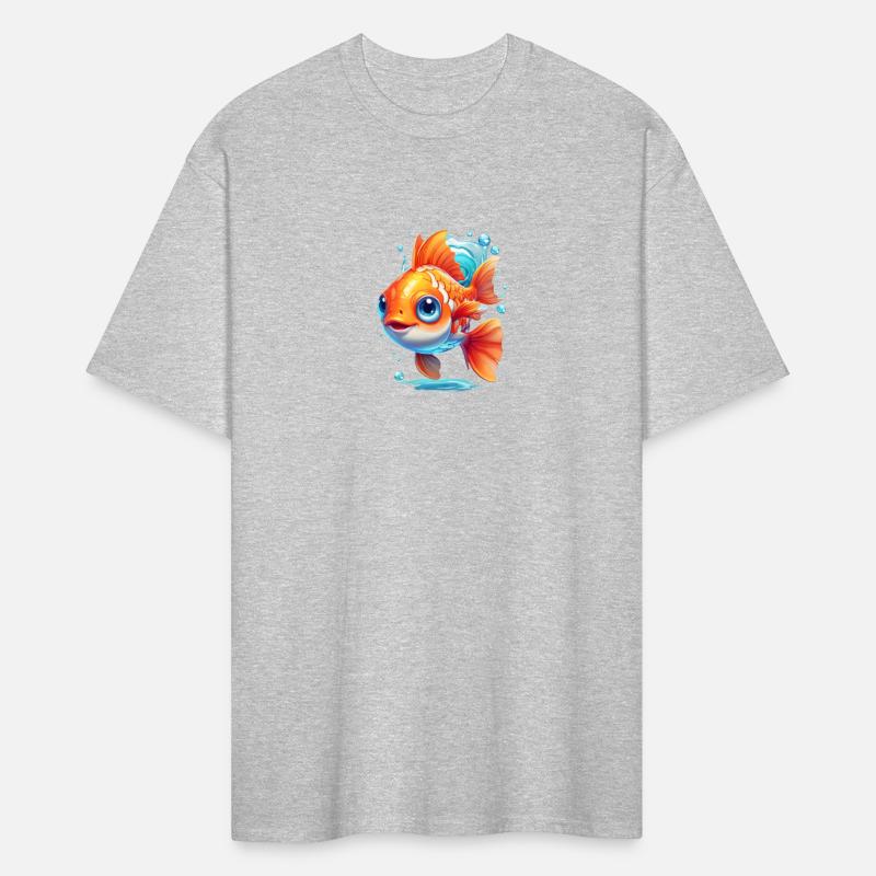 goldfish swimming in the air