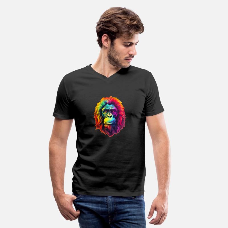 Gorilla Chic in Vibrant Psychedelic Zoo