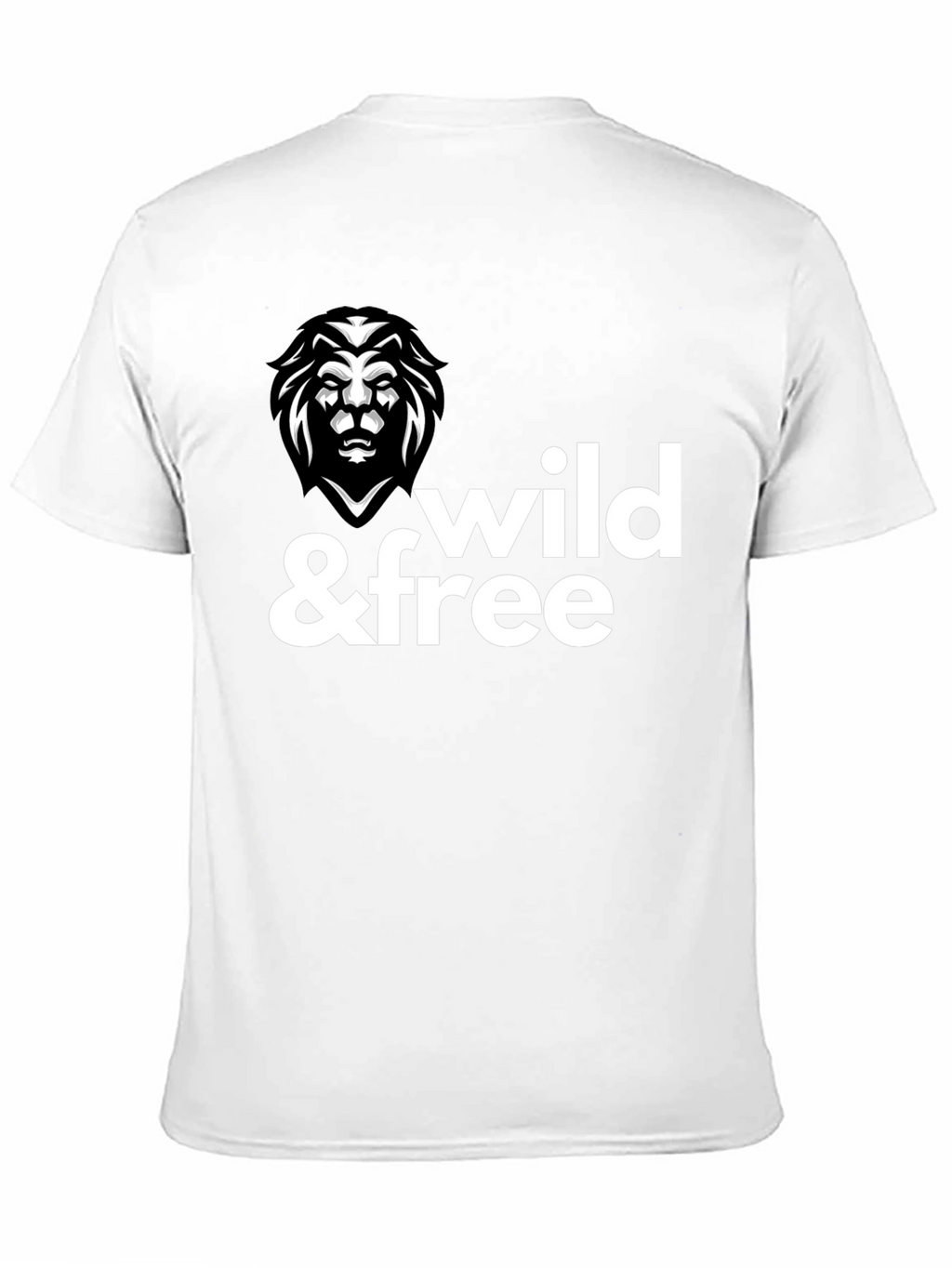 Wild & Free Lion Graphic Tee - Modern Style